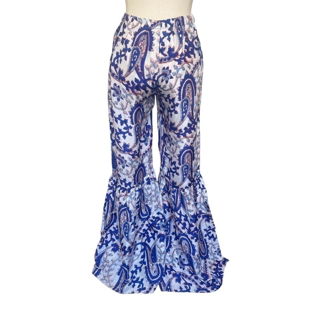 Figue Silk Set - Brielle Bahia Beach Pants & Blouse Small - Picture 13 of 17